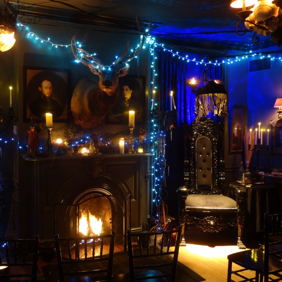 A spooky witch's setting